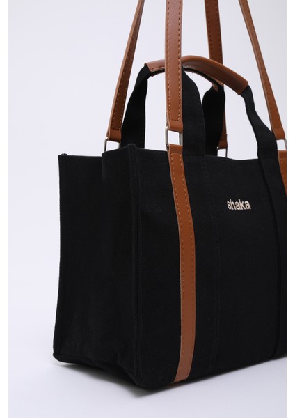 Siyah SHK170 Kanvas Kumaş, Tek Bölmeli, Iç Cepli, Astarlı, Femuarlı El, Kol ve Omuz Çantası indirimleri