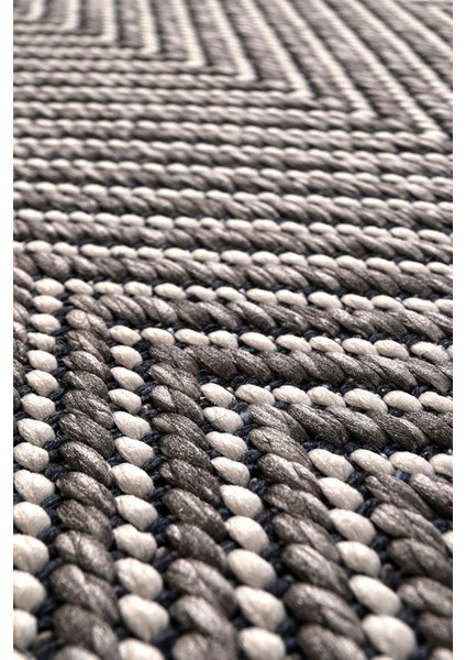 Elit Premium Sisal Jut Halı 1002 - Antrasit Balık Sırtı Desen indirimleri