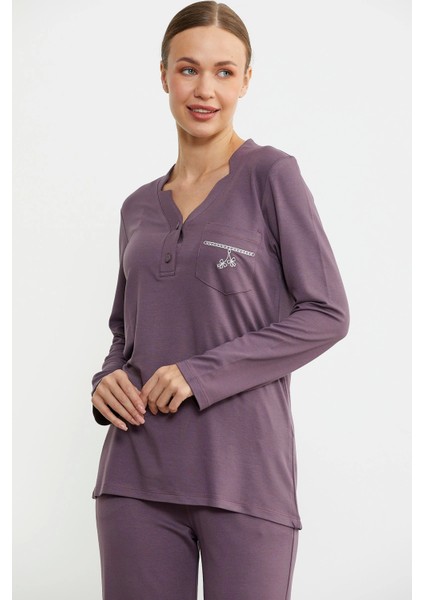 Sementa 76438 Yarım Düğmeli Cep Detaylı Pijama Takım fiyatları