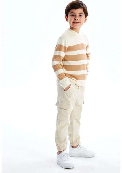 Lcw Kids Bej Beli Lastikli Erkek Çocuk Jogger Pantolon fiyatları