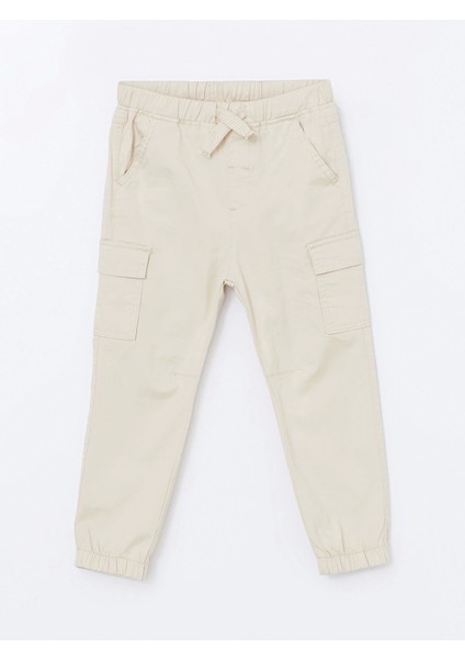 Lcw Kids Bej Beli Lastikli Erkek Çocuk Jogger Pantolon modelleri