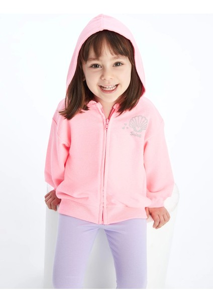 Lcw Kids Pembe Kapüşonlu Uzun Kollu Kız Bebek Fermuarlı Sweatshirt fiyatları