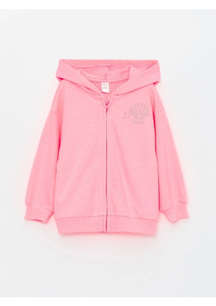Lcw Kids Pembe Kapüşonlu Uzun Kollu Kız Bebek Fermuarlı Sweatshirt modelleri