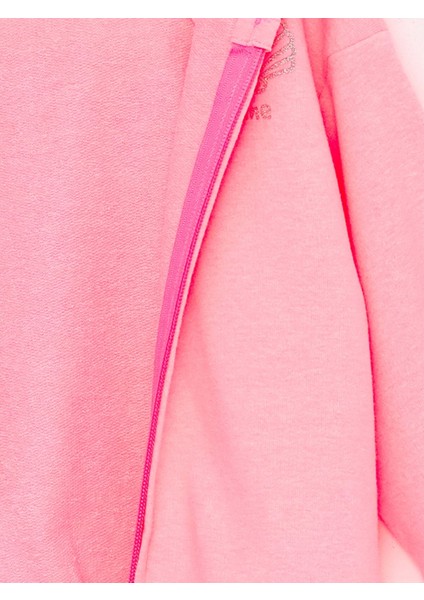 Lcw Kids Pembe Kapüşonlu Uzun Kollu Kız Bebek Fermuarlı Sweatshirt indirimleri