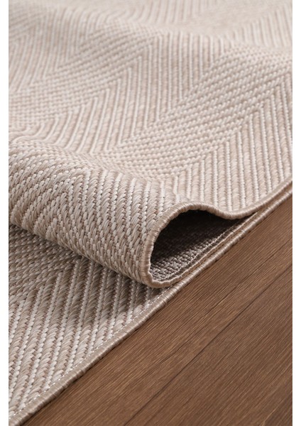 Elit Premium Sisal Jut Halı 1001 - Bej Balık Sırtı Desen