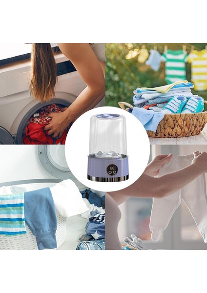 Mini Çamaşır Makinesi 1l Kamp Çamaşır Makinesi Taşınabilir Yıkayıcı, Iç Çamaşırı Çorap Bebek Giysilerinin Mutfak Bezleri Temizlenmesi Portatil Yurt, Kamp, ​ıçin Uygun [enerji Sınıfı A] fırsatları