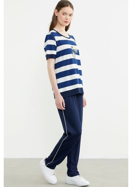 Sementa 76476 Rahat Kalıp Çizgili Pantolon Takım modelleri