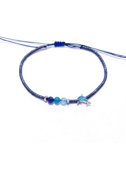 Zirkon Taşlı Yunus Balığı Lapis Lazuli Apatit Akuamarin Doğaltaşlı Miyuki Bileklik fırsatları