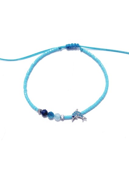 Zirkon Taşlı Yunus Balığı Lapis Lazuli Apatit Akuamarin Doğaltaşlı Miyuki Bileklik