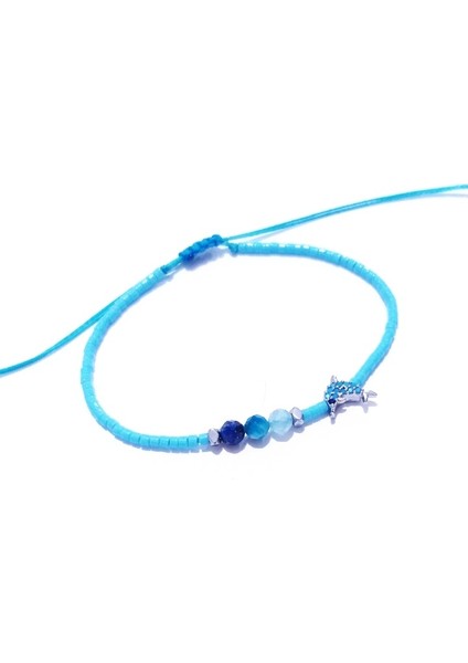 Zirkon Taşlı Yunus Balığı Lapis Lazuli Apatit Akuamarin Doğaltaşlı Miyuki Bileklik fiyatları