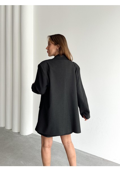 Kadın Oversize Antrasit Blazer Ceket indirimleri