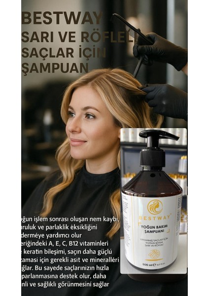 Sarı ve Röfleli Saçlar İçin Yoğun Bakım Şampuanı