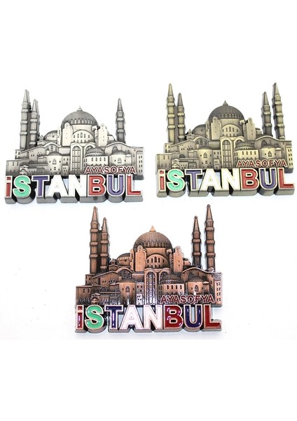 Istanbul Temalı Metal Magnet Model 6