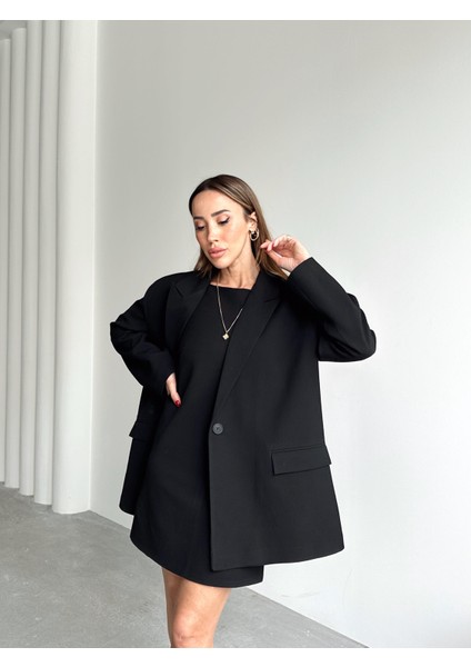 Kadın Mini Boy Askılı Siyah Elbise fırsatları