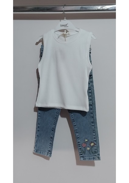 Hırka T-Shirt Kot Pantolonlu 3 Lü Çocuk Takım