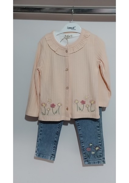 Hırka T-Shirt Kot Pantolonlu 3 Lü Çocuk Takım modelleri