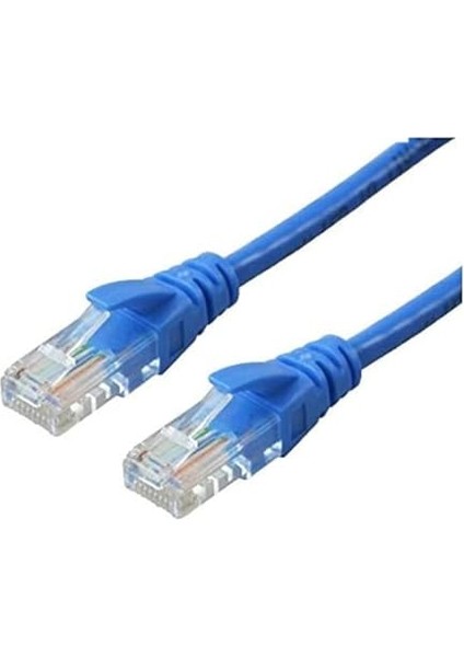 Alfais 5149 Cat6 Ethernet Patch Adsl Internet Kablosu, 0.3 M, Mavi