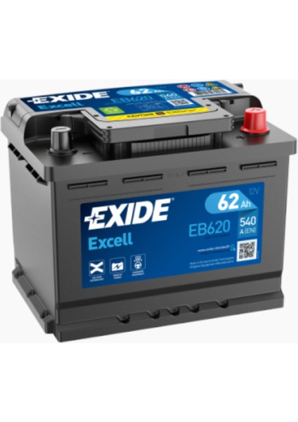 Exıde Excell EB620 12V-62AH