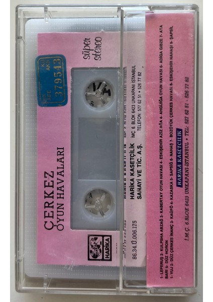 Çerkez Oyun Havaları Kaset (Orijnal Dönem Baskı Kaset) fiyatları