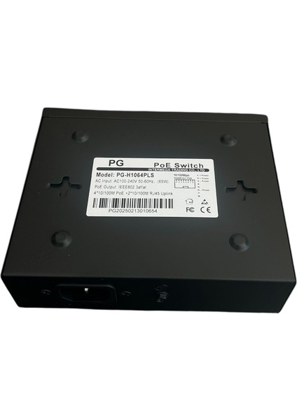 Pg Poe Switch PG-H1064PLS – 4 Port Poe + 2 Uplink, 65W Güç, IEEE802.3AF/AT fiyatları