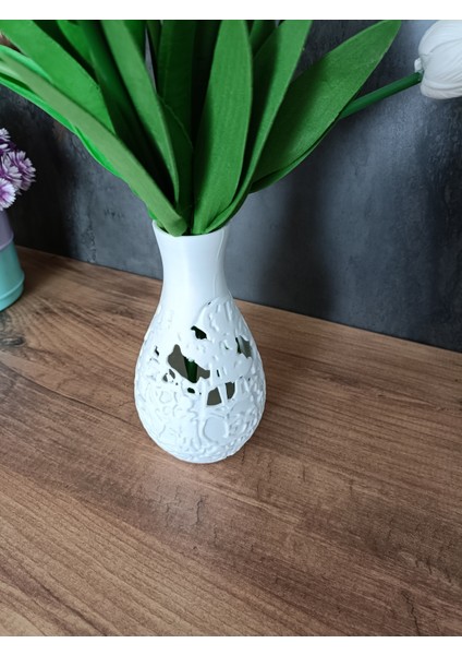 Zarif Kırık Dantel Desenli Modern Tasarım Vazo fırsatları