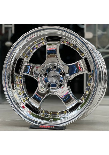 5*120*18*9.5 ET25 CH73.1 Chrome Gold Rivets Ssr