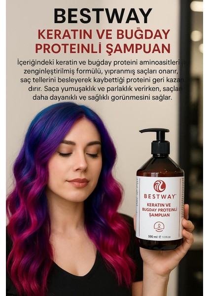 Keratin ve Buğday Proteinli Şampuan