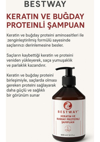 Keratin ve Buğday Proteinli Şampuan fiyatları
