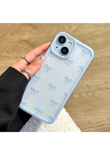 iPhone 13 Uyumlu Premium Fiyonk Tasarımlı Şeffaf Kılıf