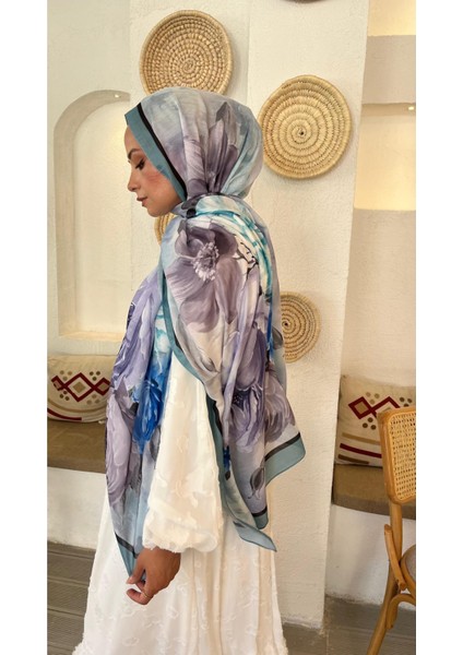 Büyükgül Desen Twil Örgü Soft Kumaş Şal fiyatları