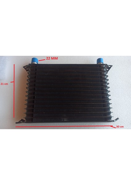 Radyatör G-Plus Performance Part 14 Dilim 21X30 cm 22MM Giriş Isı Değiştirici Yağ Soğutucu