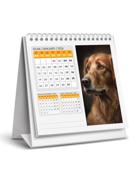 2026 Köpek Masa Takvimi