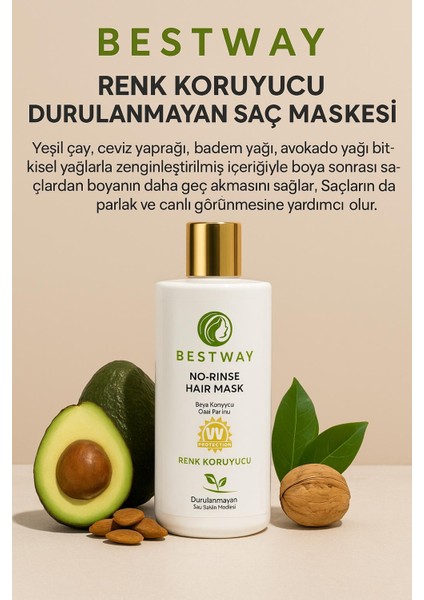 renk koruyucu Durulanmayan Saç Maskesi