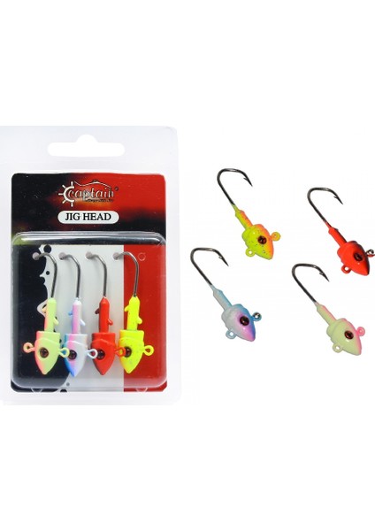 Mutant Jig Head 5gr 6412 Body 4lü Mix Set Çift Yönlü Zoka Seti