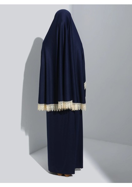 Iki Parça Düz Renk Başörtülü Kadın Namaz Elbisesi modelleri