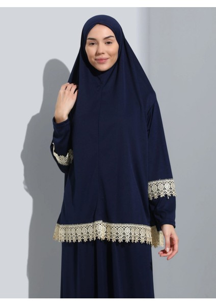Iki Parça Düz Renk Başörtülü Kadın Namaz Elbisesi fiyatları