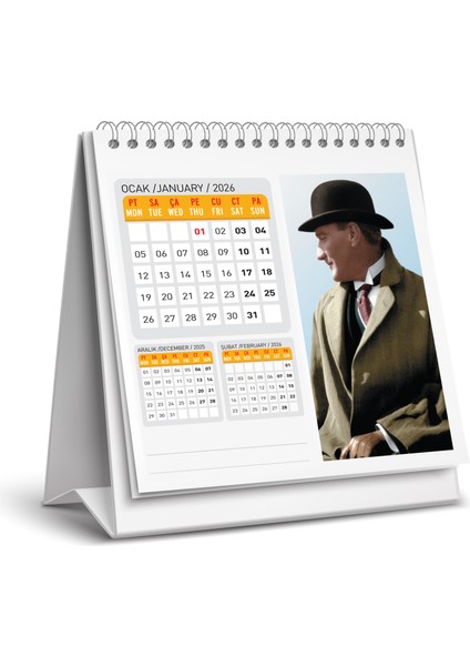 2026 Atatürk Masa Takvimi