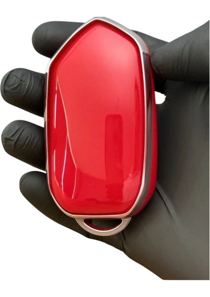 Togg T10X Uyumlu Anahtar Koruma Kılıf Kırmızı/gümüş Detaylı Lütfen Anahtar Teyiti Yapınız fiyatları