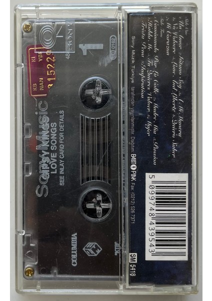 Gipsy Kings Love Songs Kaset (Orijnal Dönem Baskı Kaset) fiyatları