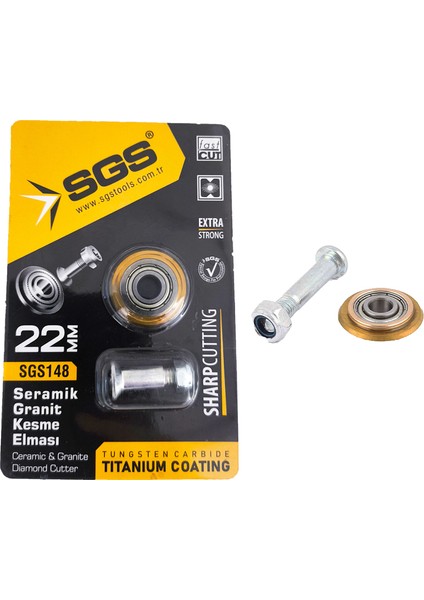 148 Seramik Kesme Makine Yedek Elması 22MM (Dev - Long )