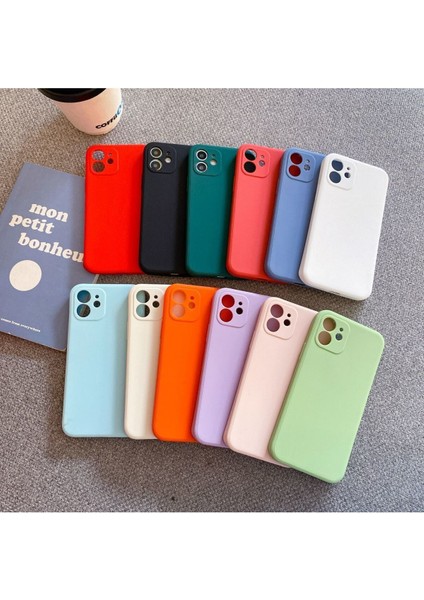 Iphone 11 Uyumlu (Köşeli 12 Görünümlü) Içi Kadifeli Kamera Korumalı Lansman Kılıf fırsatları