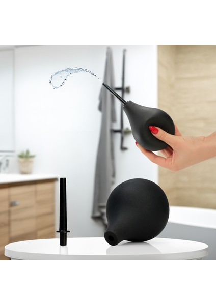 Büyük Boy Silikon Anal Temizleyici Pompa Lavman Duş Temizleyici Anüs Yıkama Temizlik ve Hijyen Ürünü