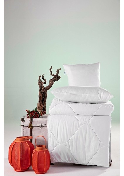 Yorgan Yastık Seti 1 Adet Doqu Home Yorgan 155 x 215 cm Doqu Microfiber Yastık 50 x 70 cm 2 Adet Yastık Kılıfı