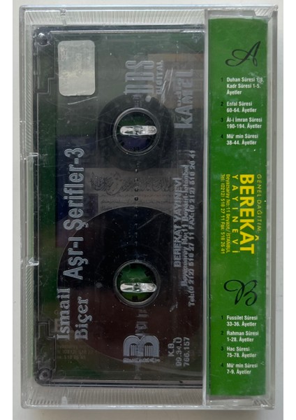 Ismail Biçer Aşr-I Şerifler 3 Kaset (Orijnal Dönem Baskı Kaset) fiyatları