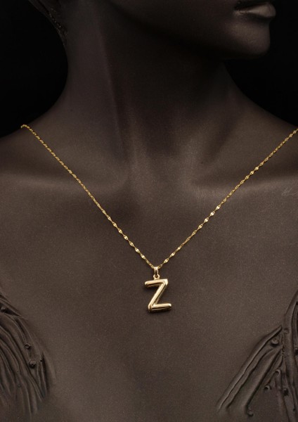 14 Ayar Altın Balon Z Harfi Kolye fiyatları