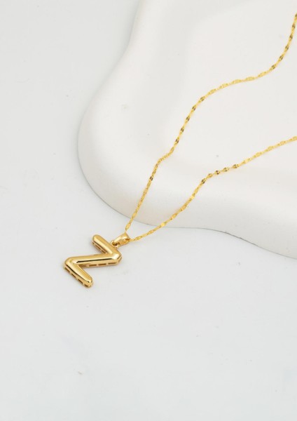 14 Ayar Altın Balon Z Harfi Kolye modelleri