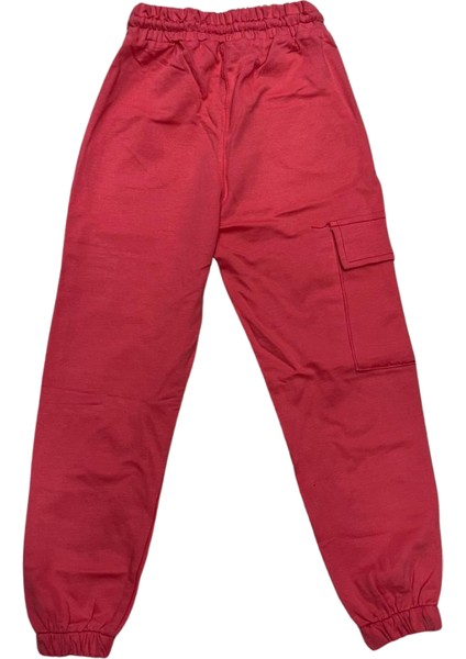 Kırmızı Kız Çocuk Eşofman Altı Kompak Kumaş fiyatları