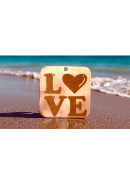 Love Saf Bakır Kolye