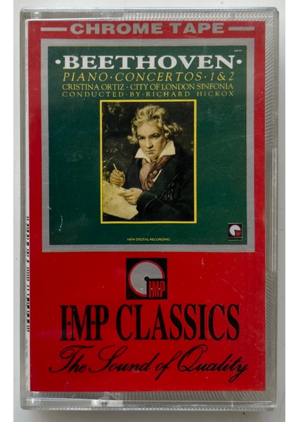 Beethoven Piano Concertos 1&2 Kaset (Orijnal Dönem Baskı Kaset)