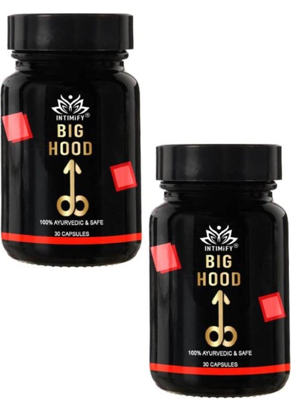 Intımıfy Big Hood Erkekler Için Lü Takviye 30'lu x 2 Ad+Afrodizayn Masaj Yağı modelleri